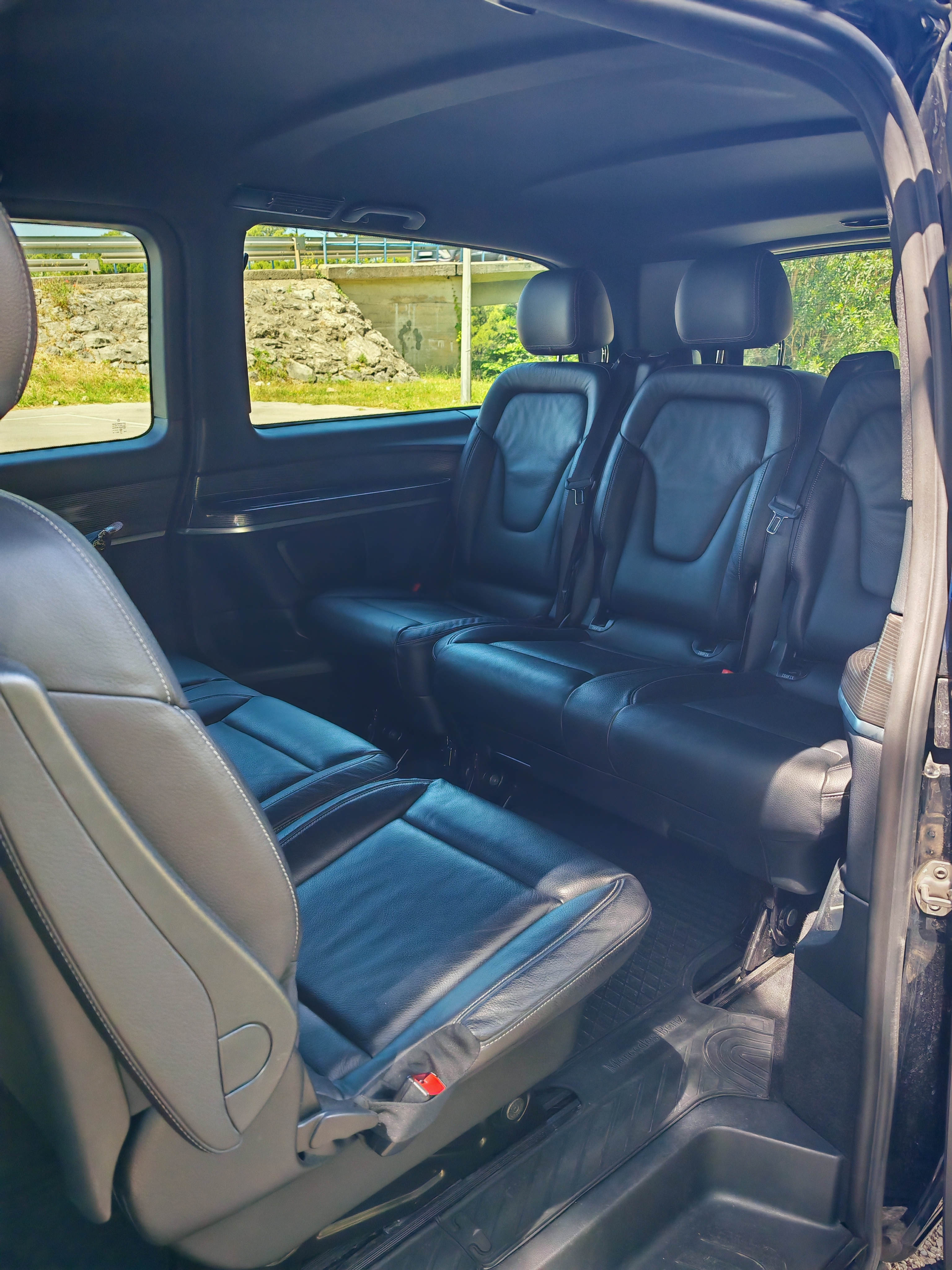Mercedes-Benz V-Class Interior Luxury Mercedes-Benz V-Class interior for private transfers