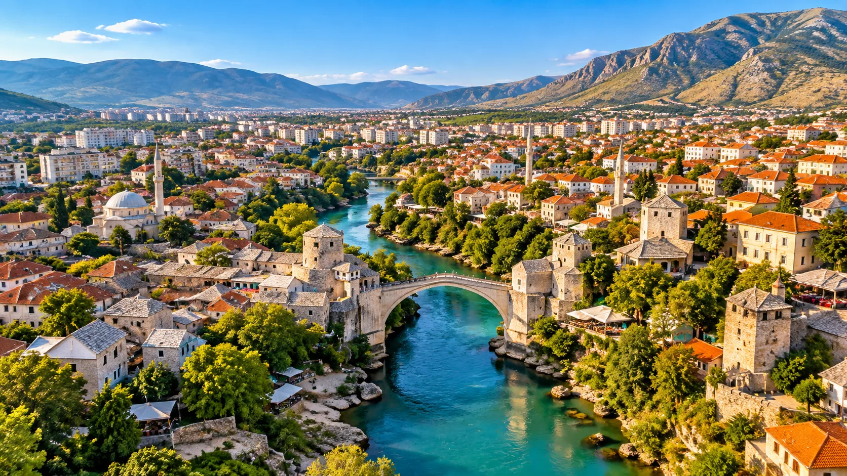 Mostar Private Transfer from Split Airport | Way Travel Mostar in Bosnia and Herzegovina, destination for private transfers from Split Airport