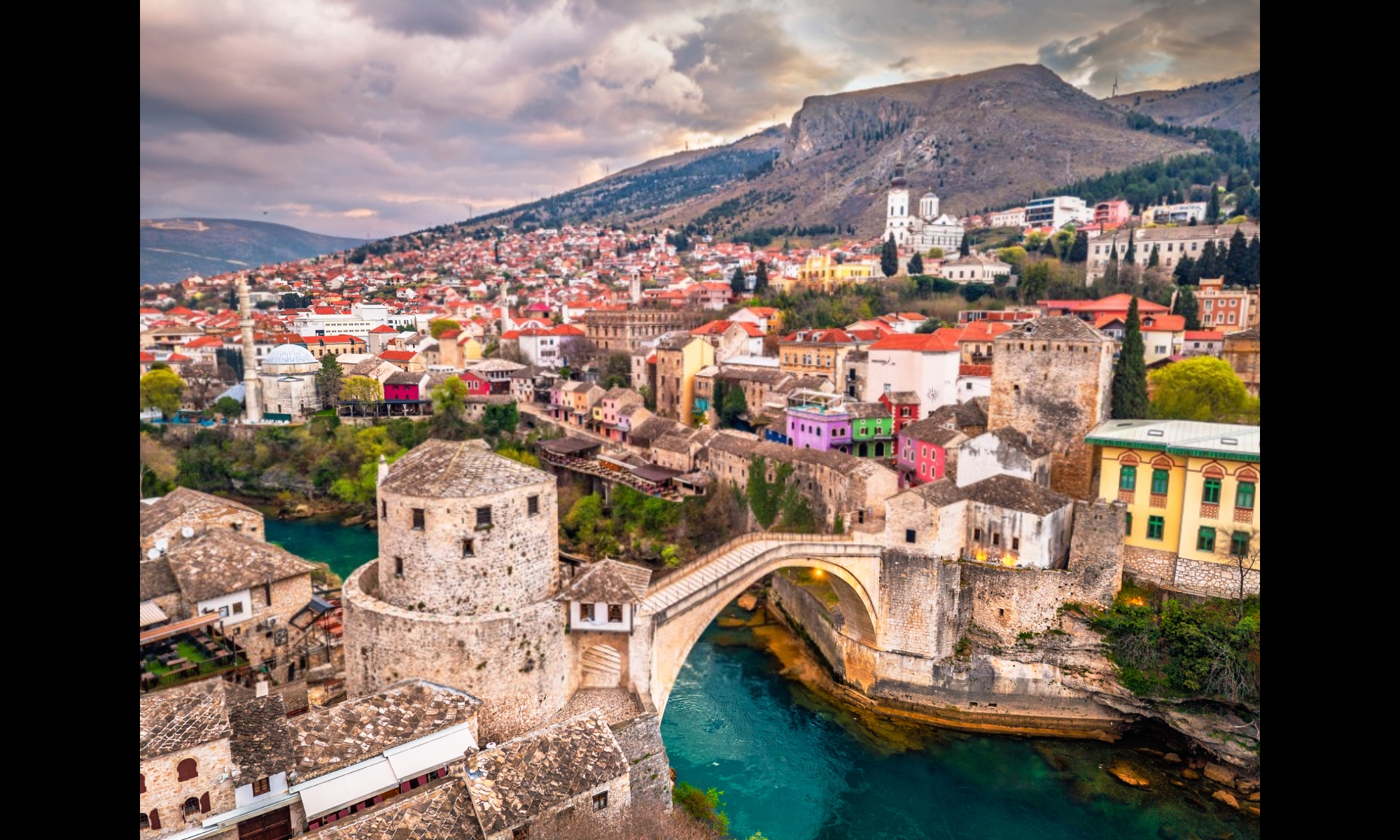 Mostar | Private Transfer Split Airport to Dubrovnik Mostar Old Bridge – optional stop on a private transfer from Split Airport to Dubrovnik