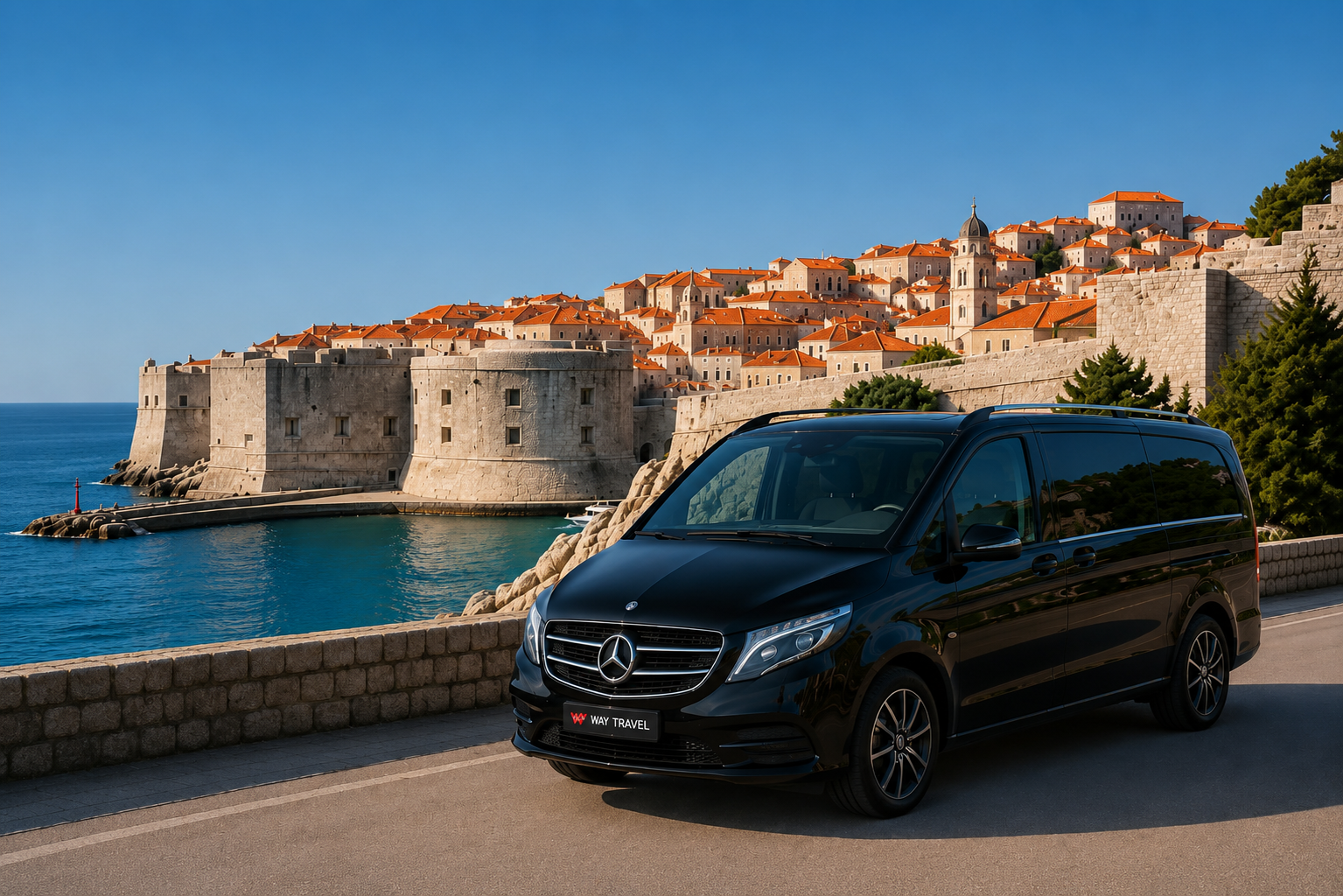 Private Transfer Dubrovnik to Split Airport | Mercedes-Benz V-Class & Minibus